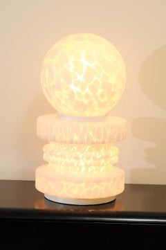 Incredibly Rare Pair of Pawn Lamps by Mazzega of Murano, circa 1970