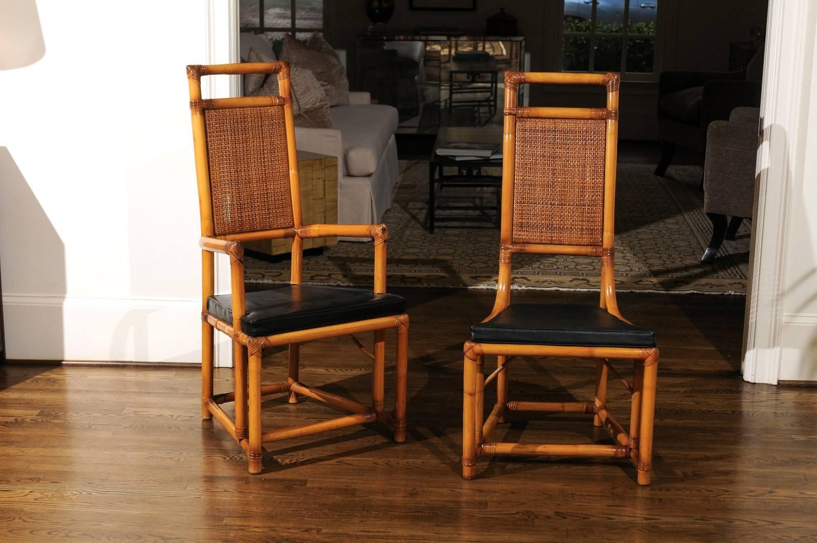 American Elegant Restored Set of Twelve Throne Dining Chairs by Willow and Reed
