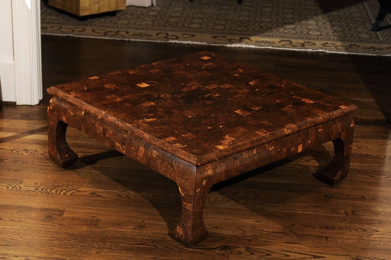 Late 20th Century Beautiful Restored Coconut Shell Coffee Table in the Style of Enrique Garcel