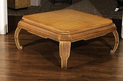 Exquisite Hand-Painted Coffee Table by Alessandro for Baker, circa 1985