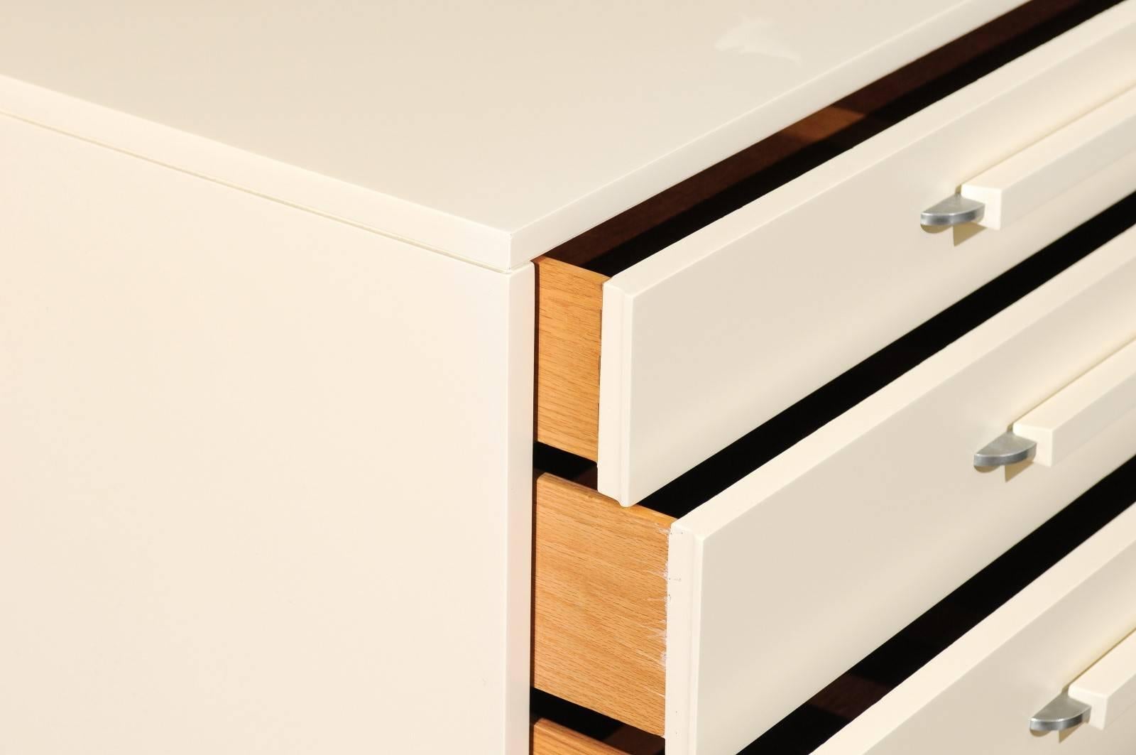 Birch Restored Pair of Chests by Eliel Saarinen for Johnson Furniture, circa 1948