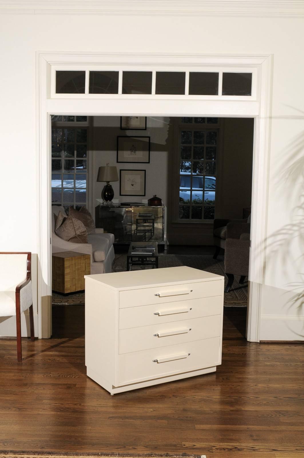 Mid-Century Modern Restored Pair of Chests by Eliel Saarinen for Johnson Furniture, circa 1948