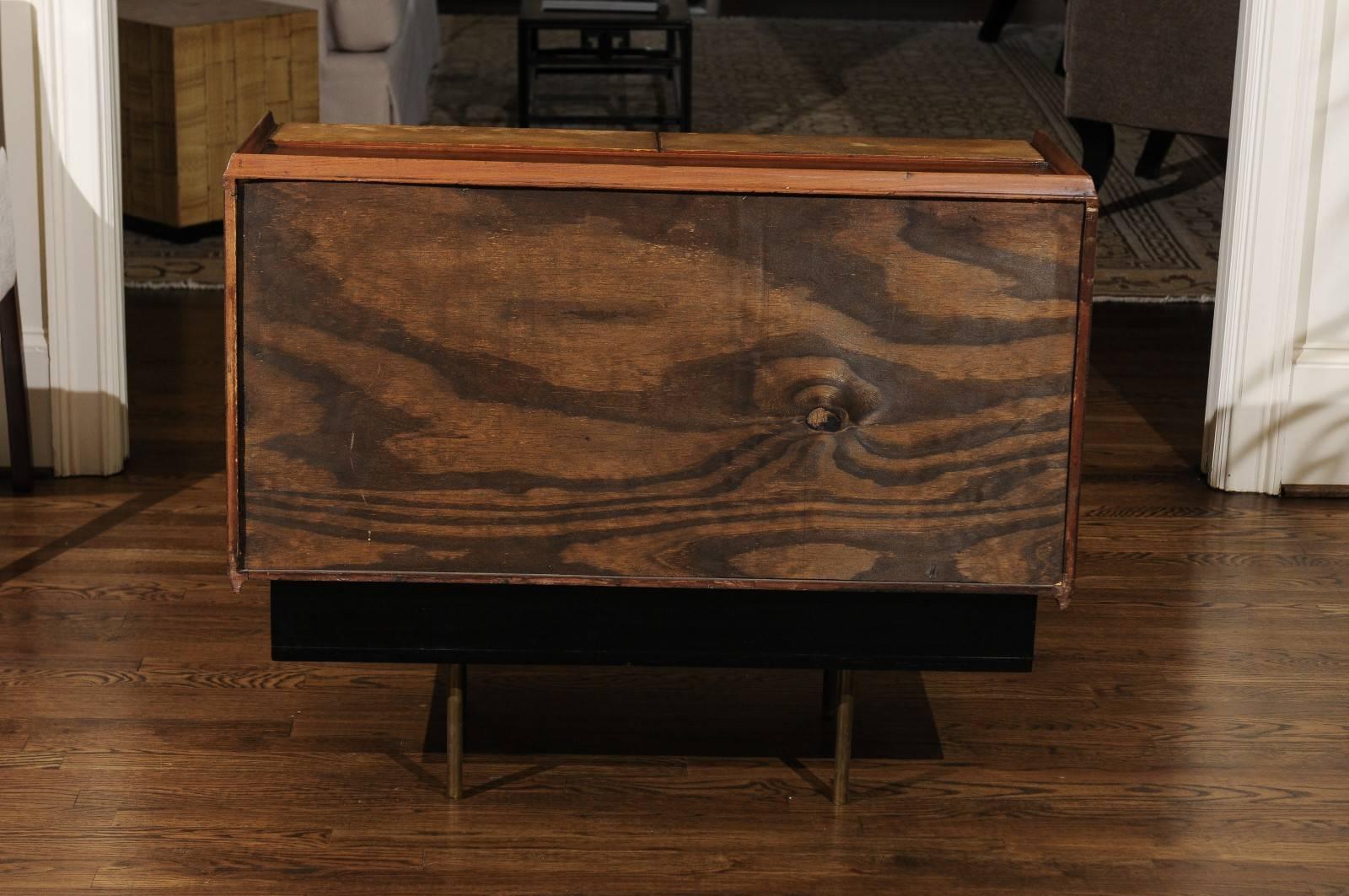 Mid-20th Century Exquisite Bar Cabinet Attributed to Claude Vassal, circa 1950 For Sale