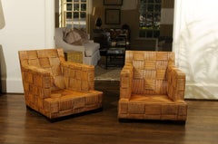 Stunning Pair of Block Island Club Chairs by John Hutton for Donghia