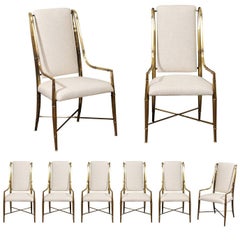 Magnificent Set of Eight Dining Chairs by Weiman/Warren Lloyd for Mastercraft