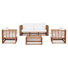 Extraordinary Restored Complete Seating Set by Vivai del Sud, Italy, circa 1976