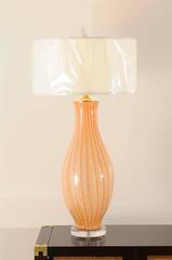 Fabulous Pair of Large-Scale Blown Murano Lamps