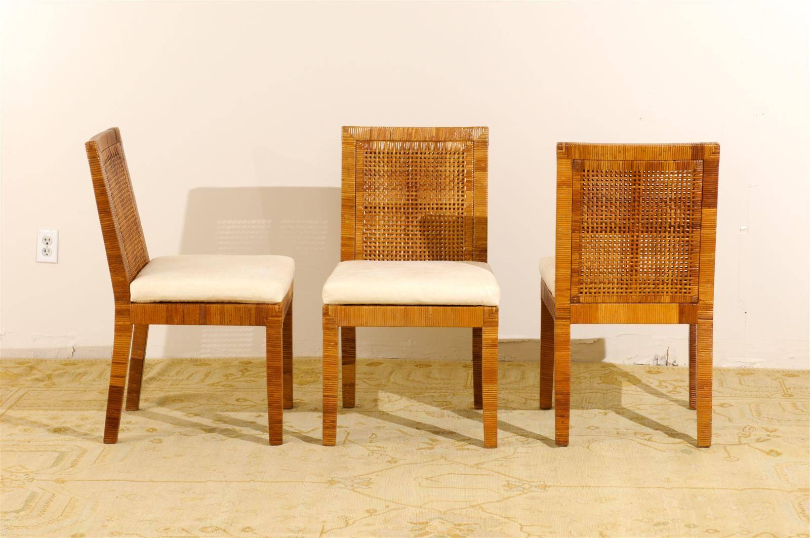 Mid-Century Modern Set of Six Dining Chairs by Billy Baldwin for Bielecky Brothers