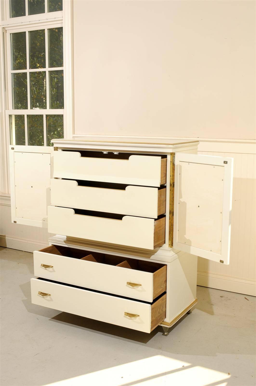 Rare Restored Modern Chest by American of Martinsville For Sale 1