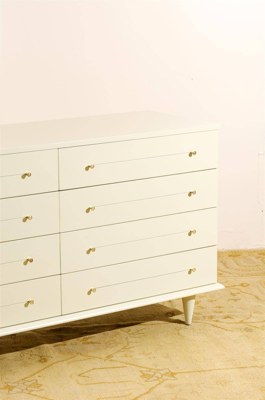 modern cream chest of drawers