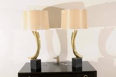 Magnificent Restored Sculptural Pair of Large-Scale Lamps by Laurel, circa 1970