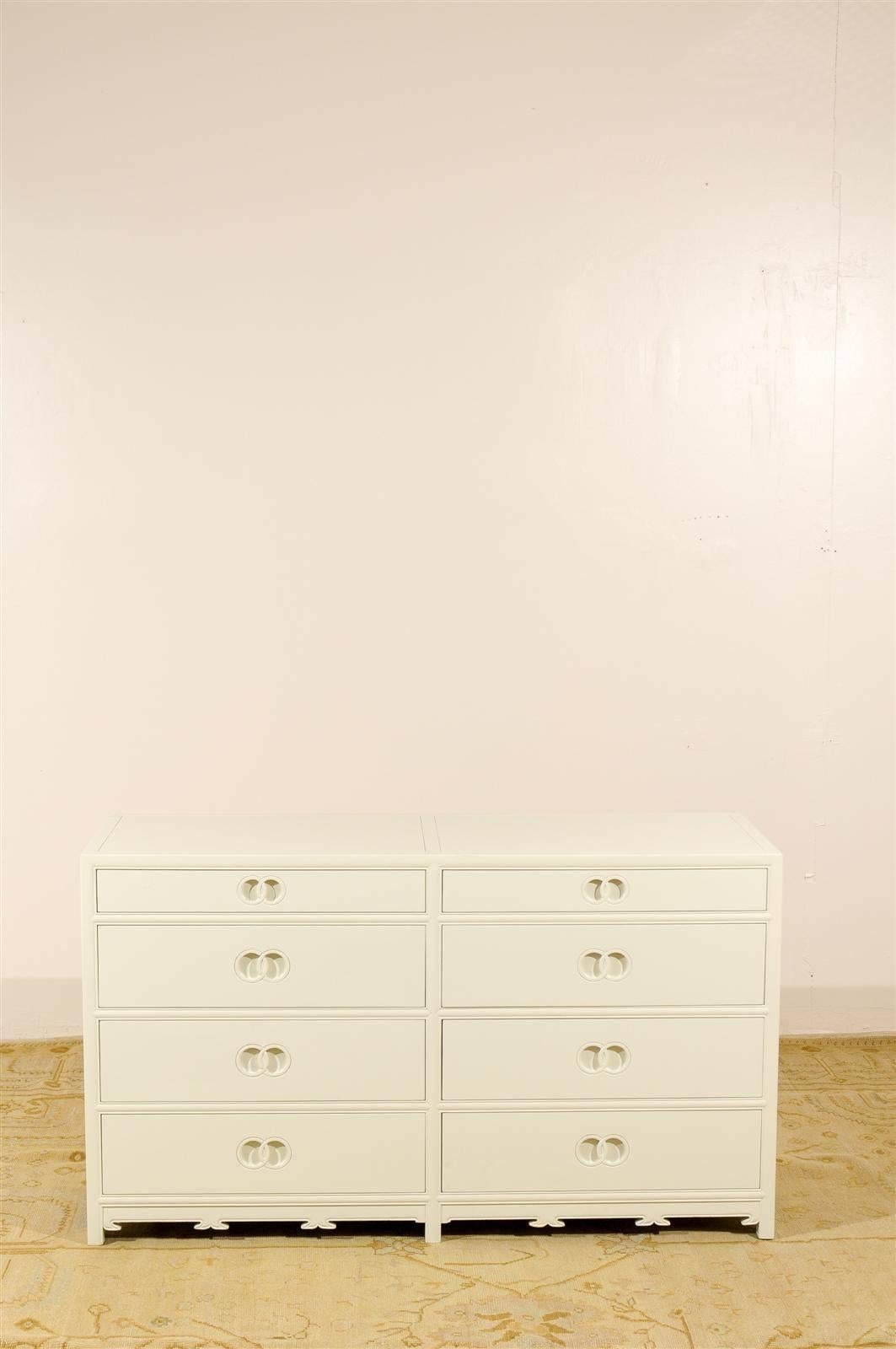 cream and gold chest of drawers