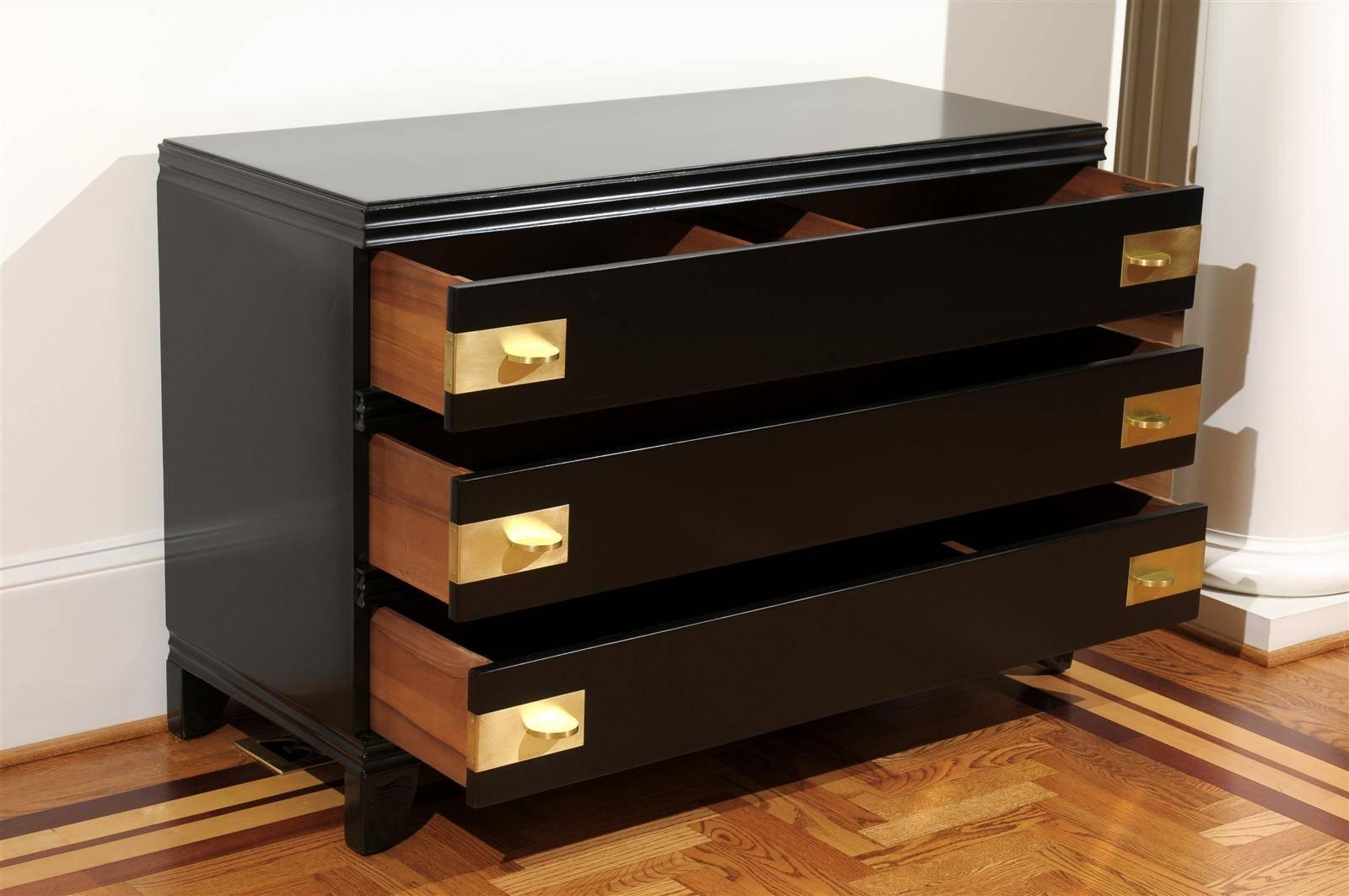 Pair Available- Breathtaking Restored Art Deco Commode by Widdicomb, circa 1938 For Sale 2