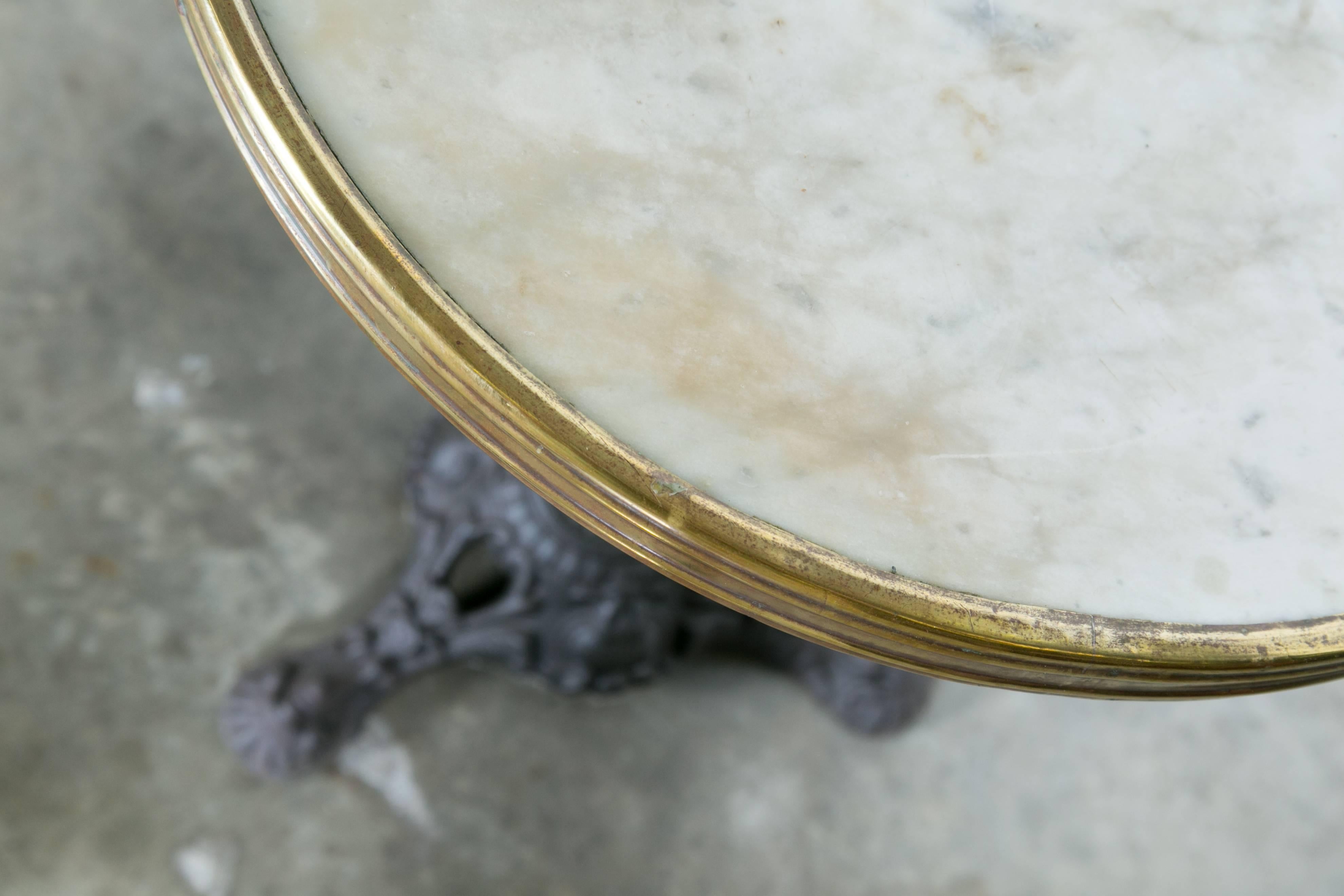 french bistro table marble top