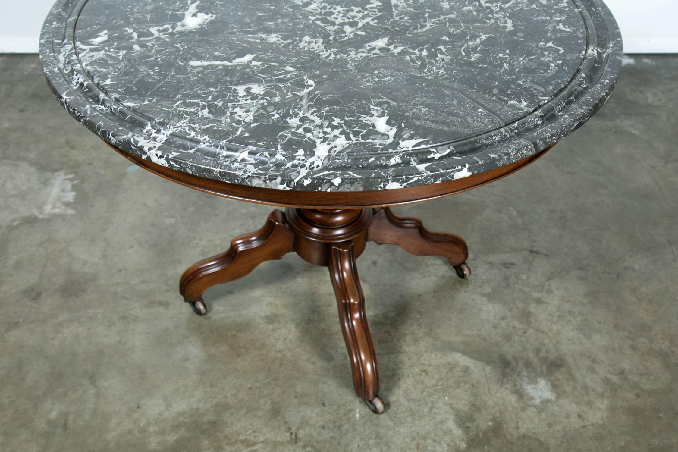 French Louis Philippe Period Marble-Top Gueridon 1