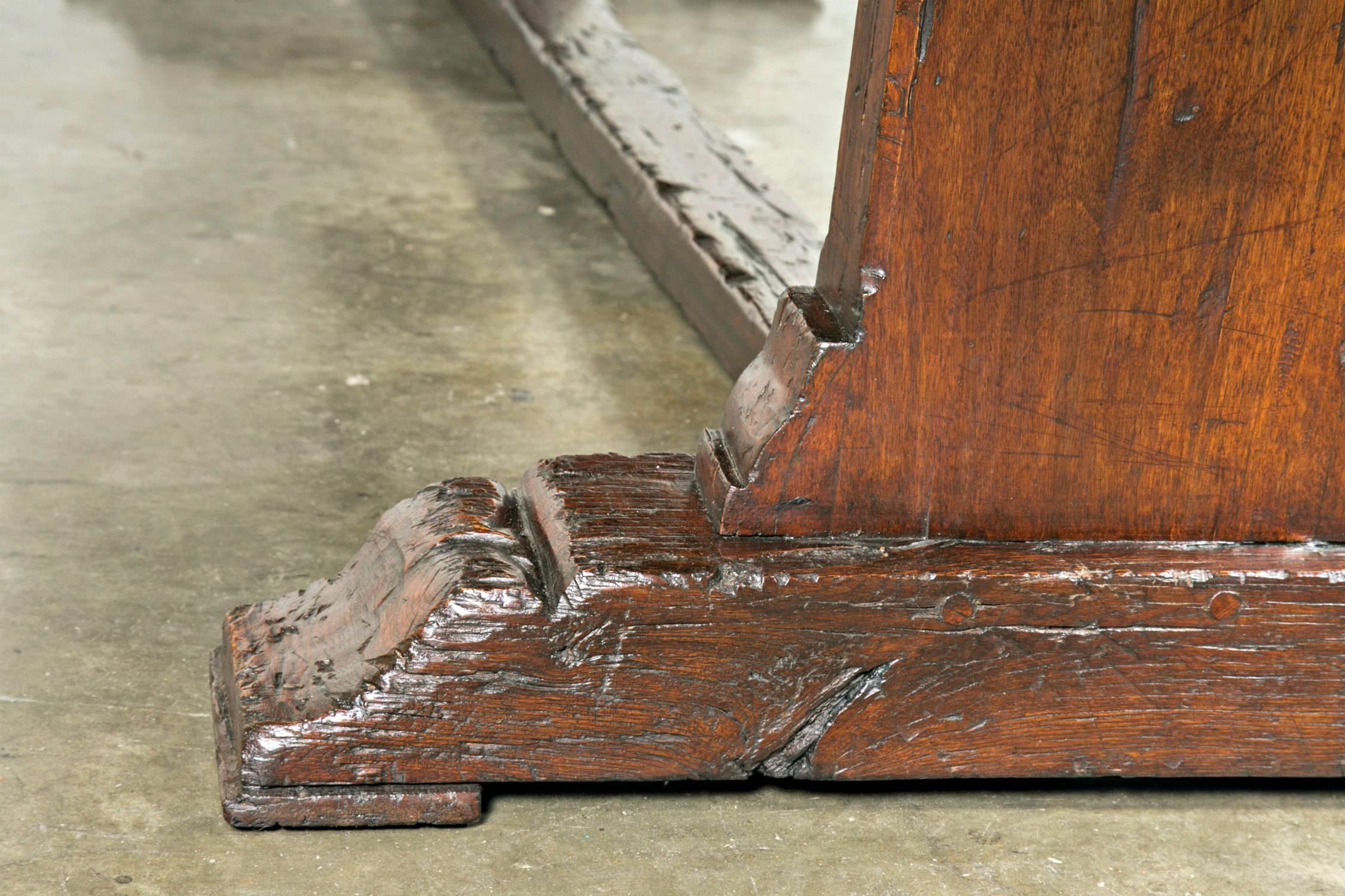 19th Century French Monastery Trestle Table from Lyon 6