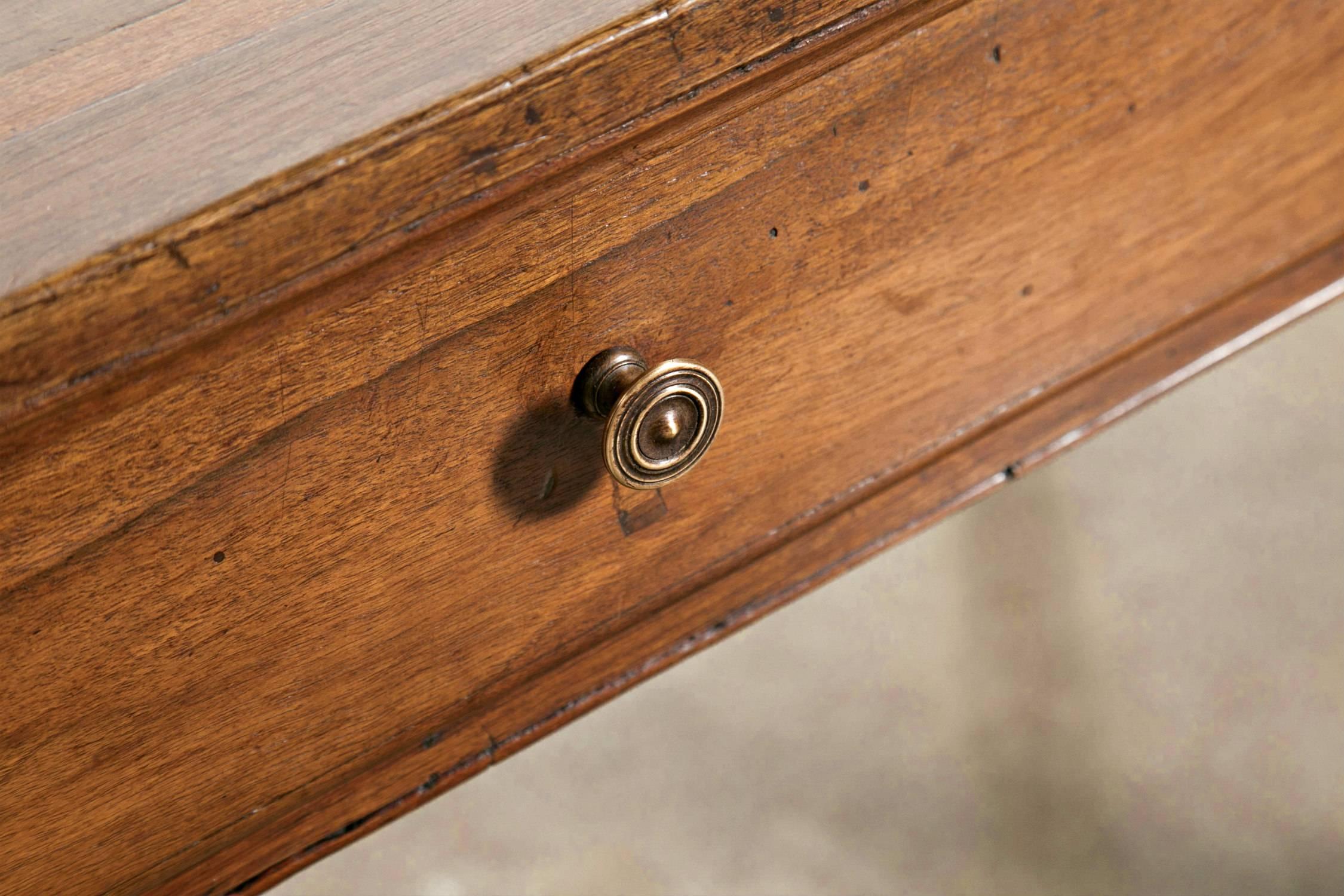 Late 18th Century Italian Louis XVI Period Walnut Writing Table or Desk 3