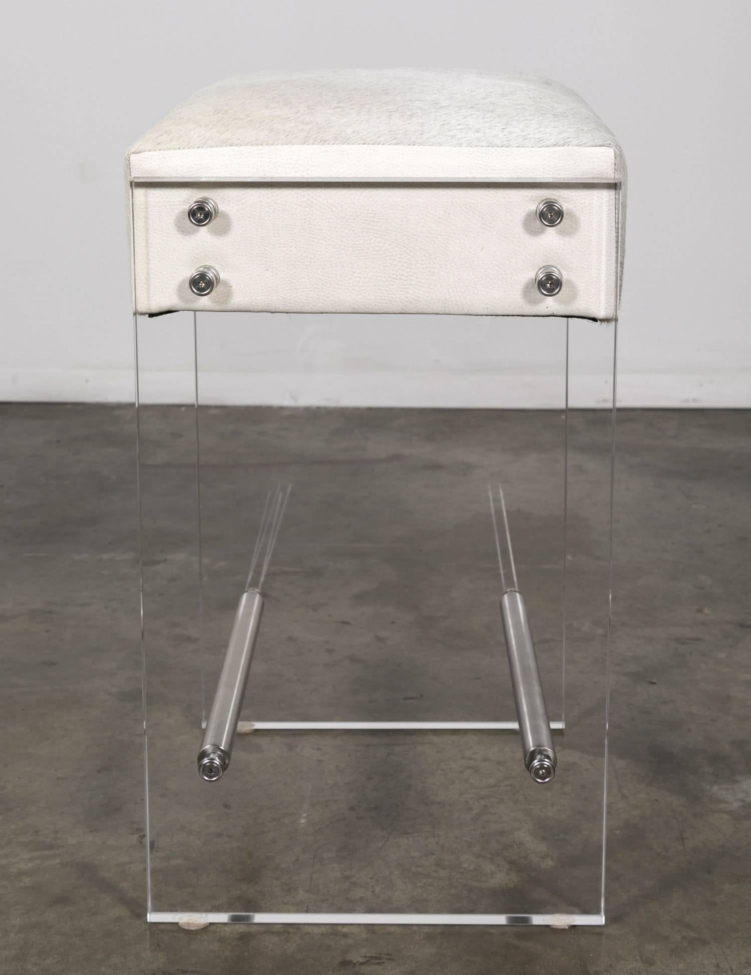 lucite counter stool