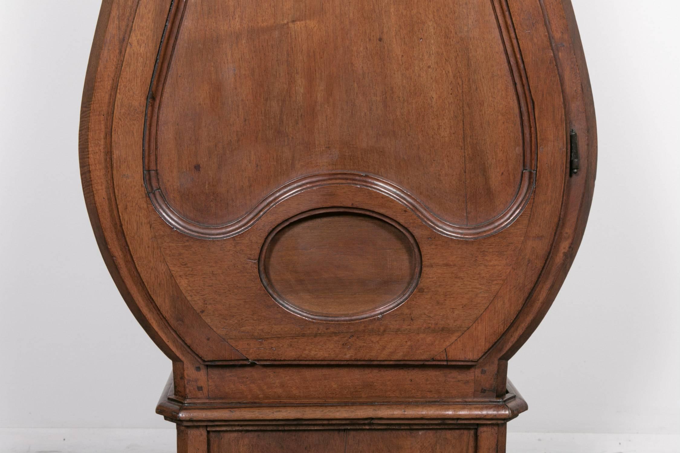 18th Century French Louis XV Period 8-Day Comtoise Walnut Longcase Clock 2