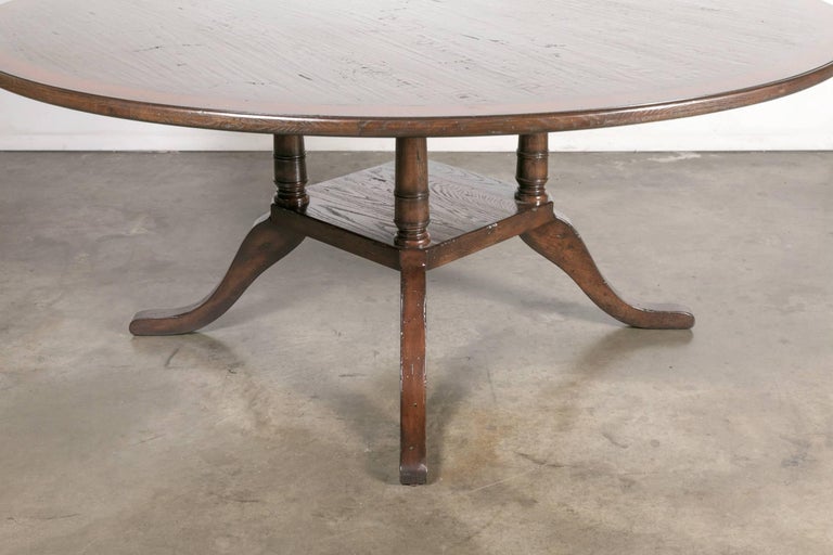 Style Round Birdcage Pedestal Dining Table at 1stDibs