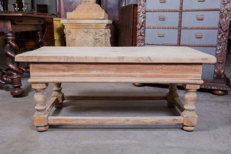 Country French Bleached Wood Coffee Table at 1stDibs bleached wood