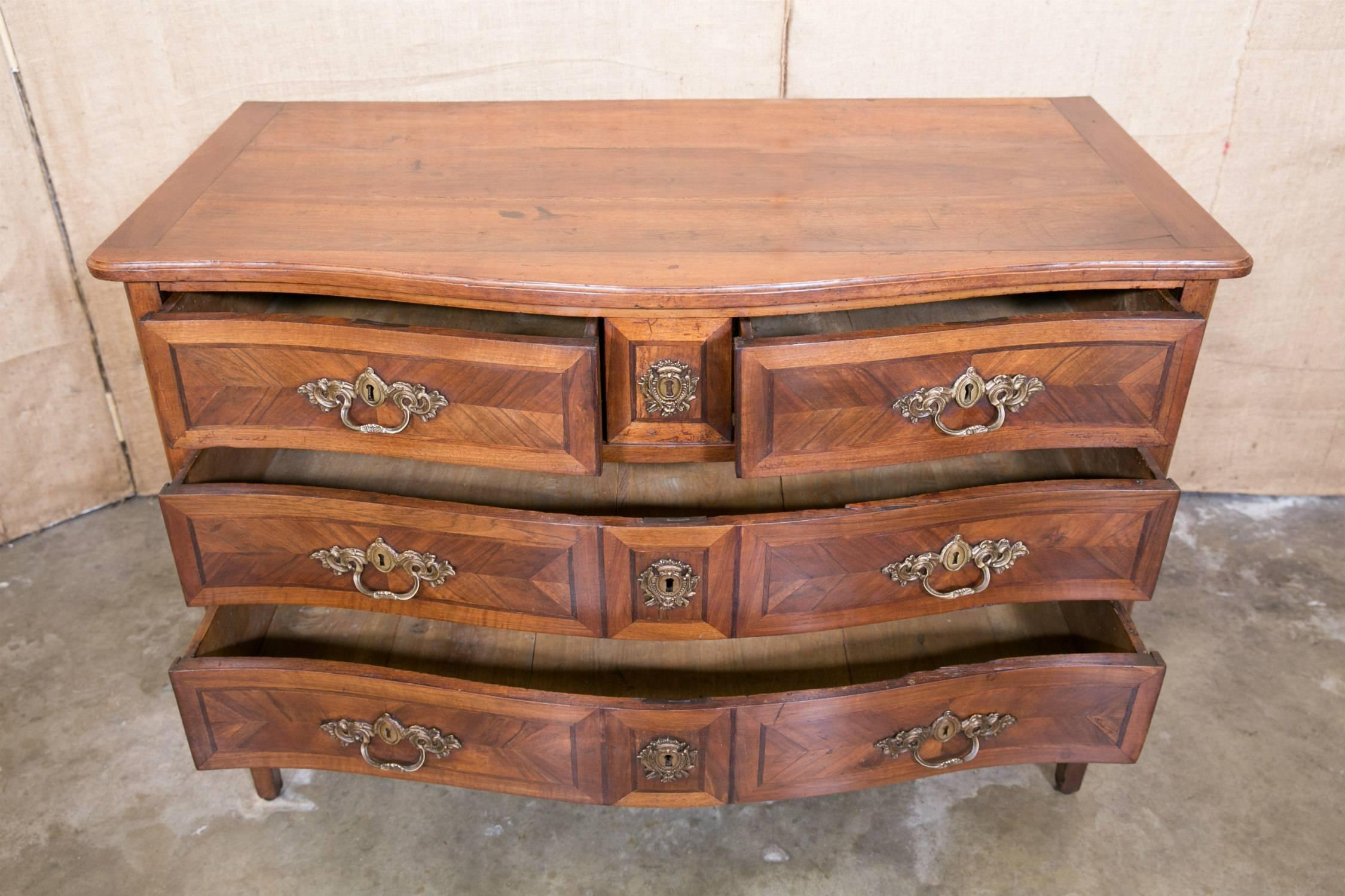 18th Century and Earlier 18th Century French Louis XVI Period Parquetry Commode
