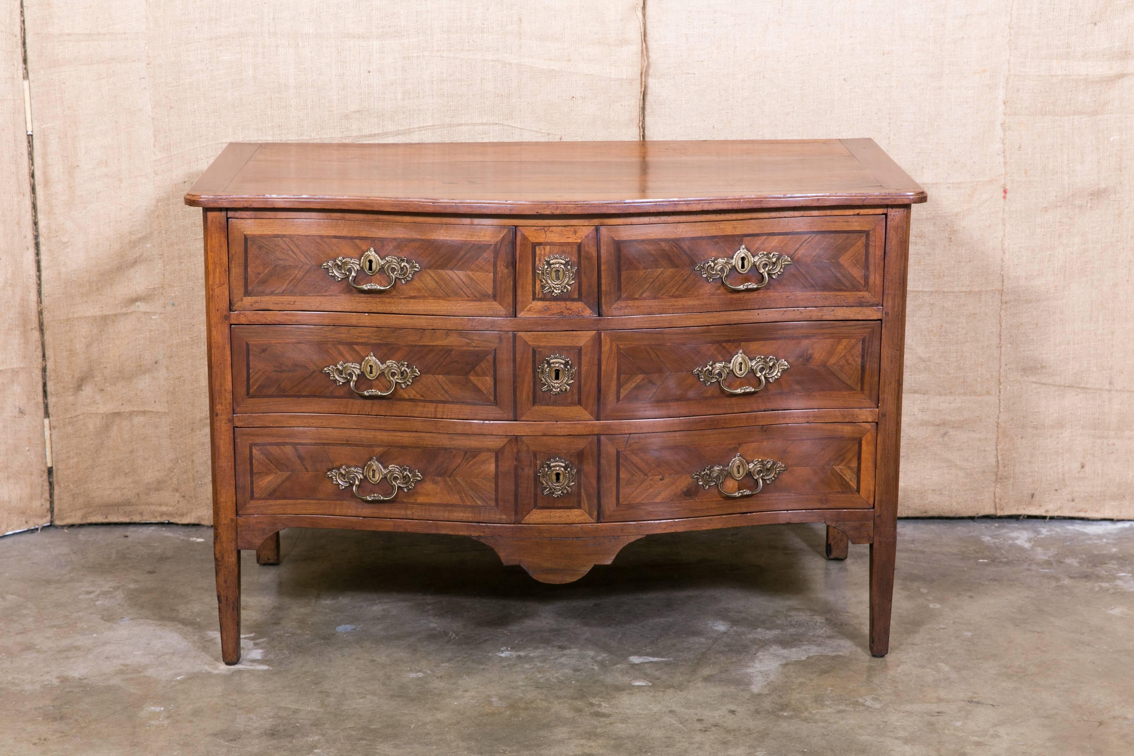 18th Century French Louis XVI Period Parquetry Commode In Excellent Condition In Birmingham, AL