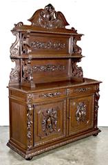 19th Century French St. Hubert Buffet De Chasse or Hunting Vaisselier