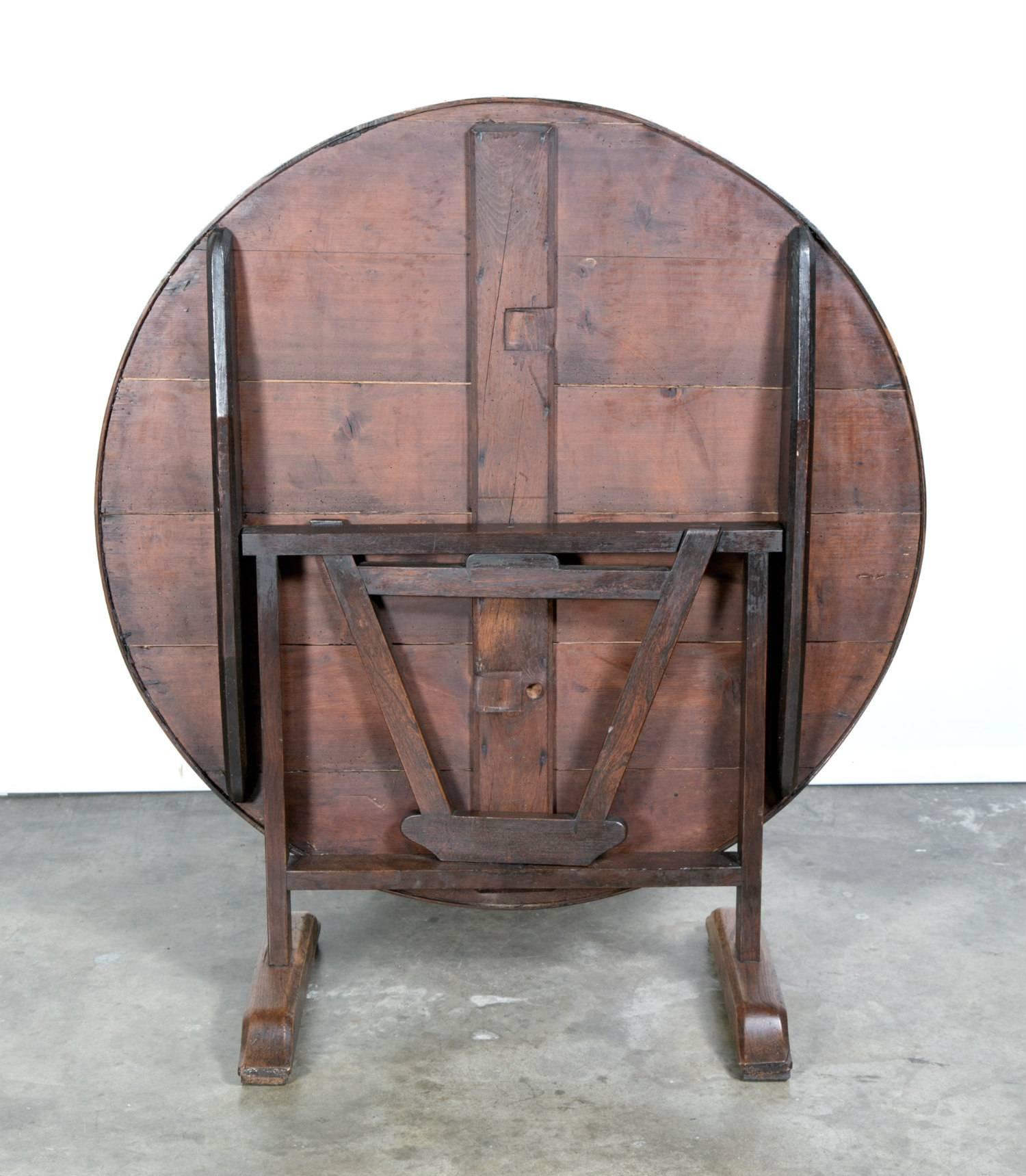 19th Century French Tilt-Top Wine Table 5