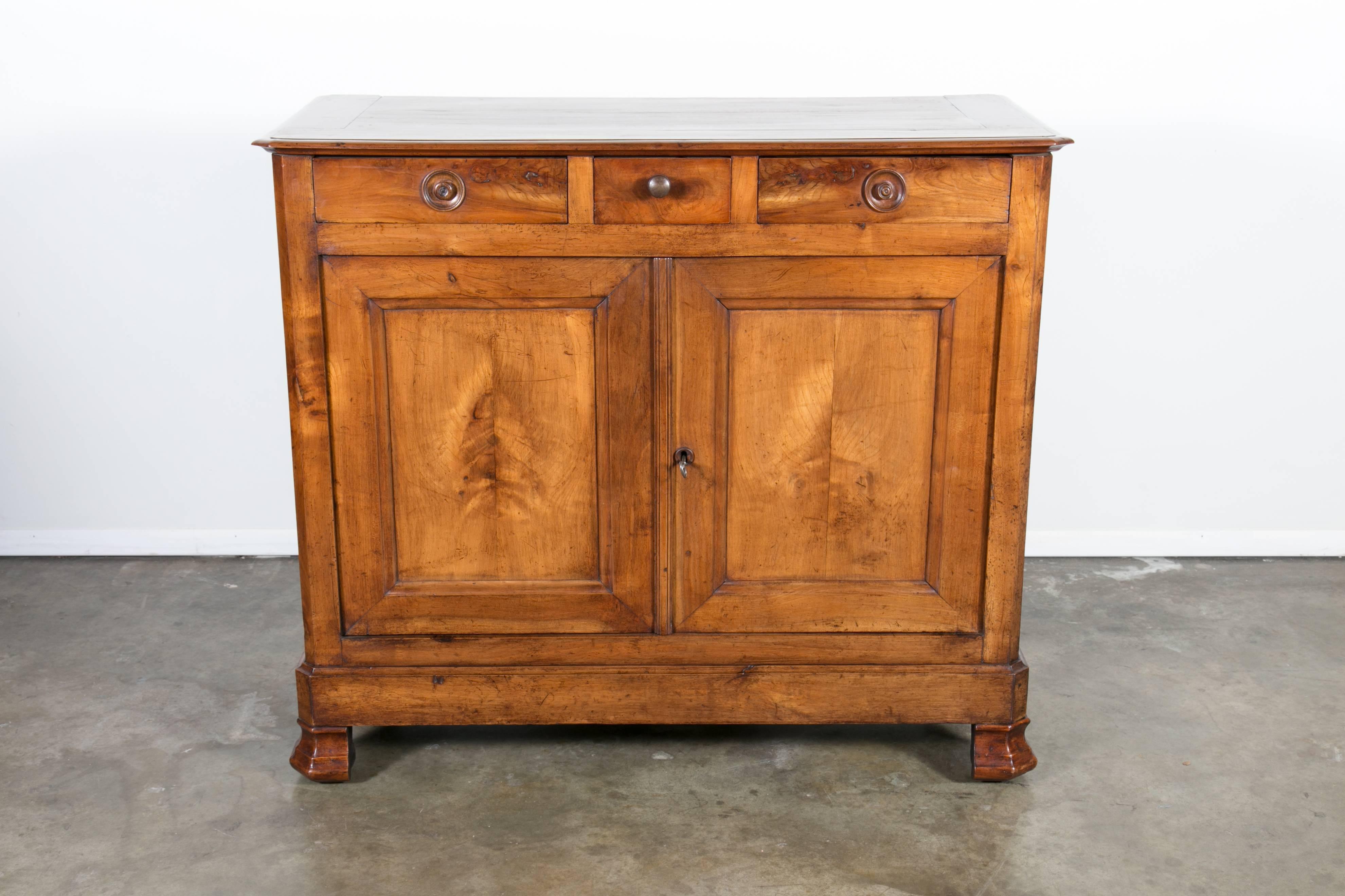 French Louis Philippe Period Cherry Buffet D'appui