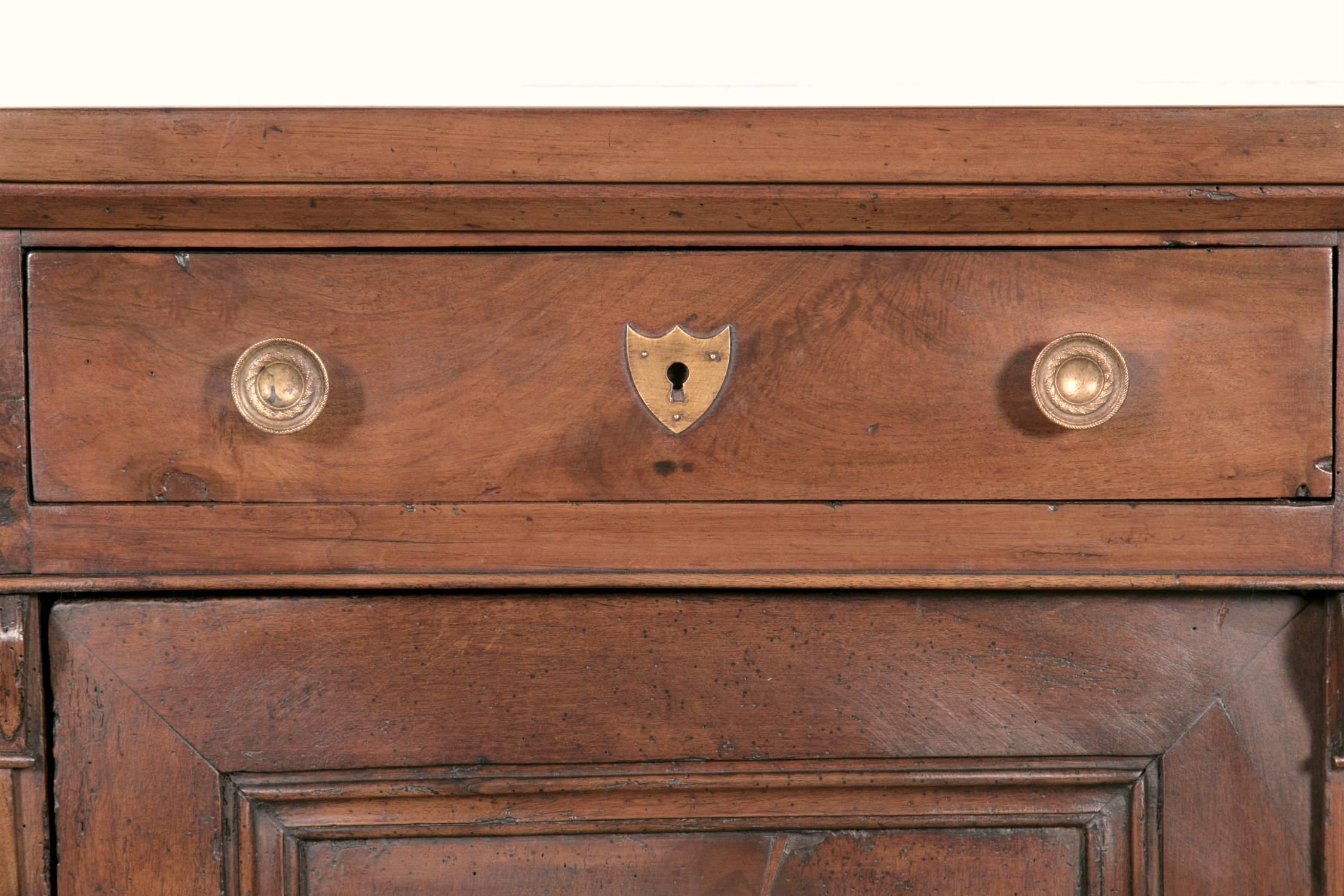 French Directoire Period Walnut Enfilade Buffet 1