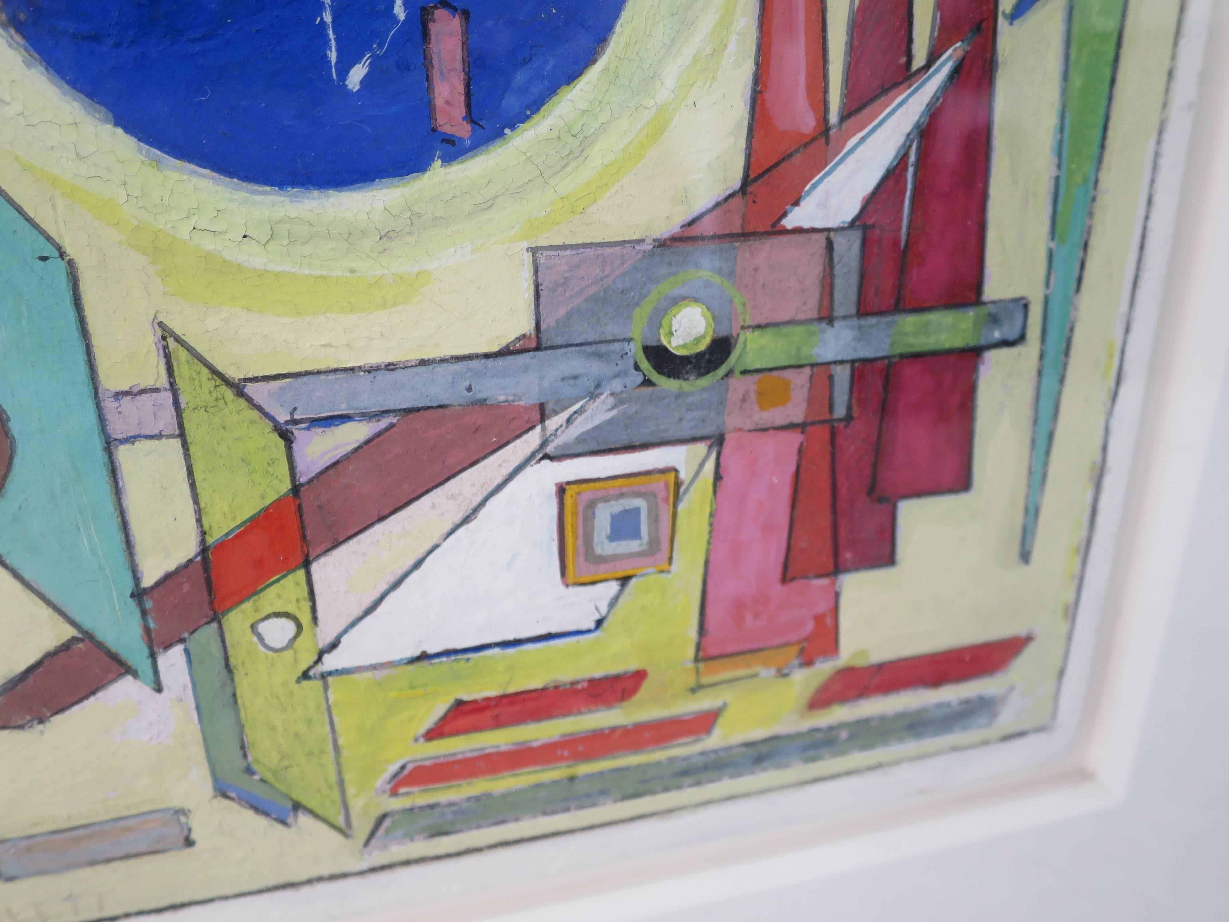 Rolph Scarlett Geometric Composition In Excellent Condition For Sale In San Diego, CA