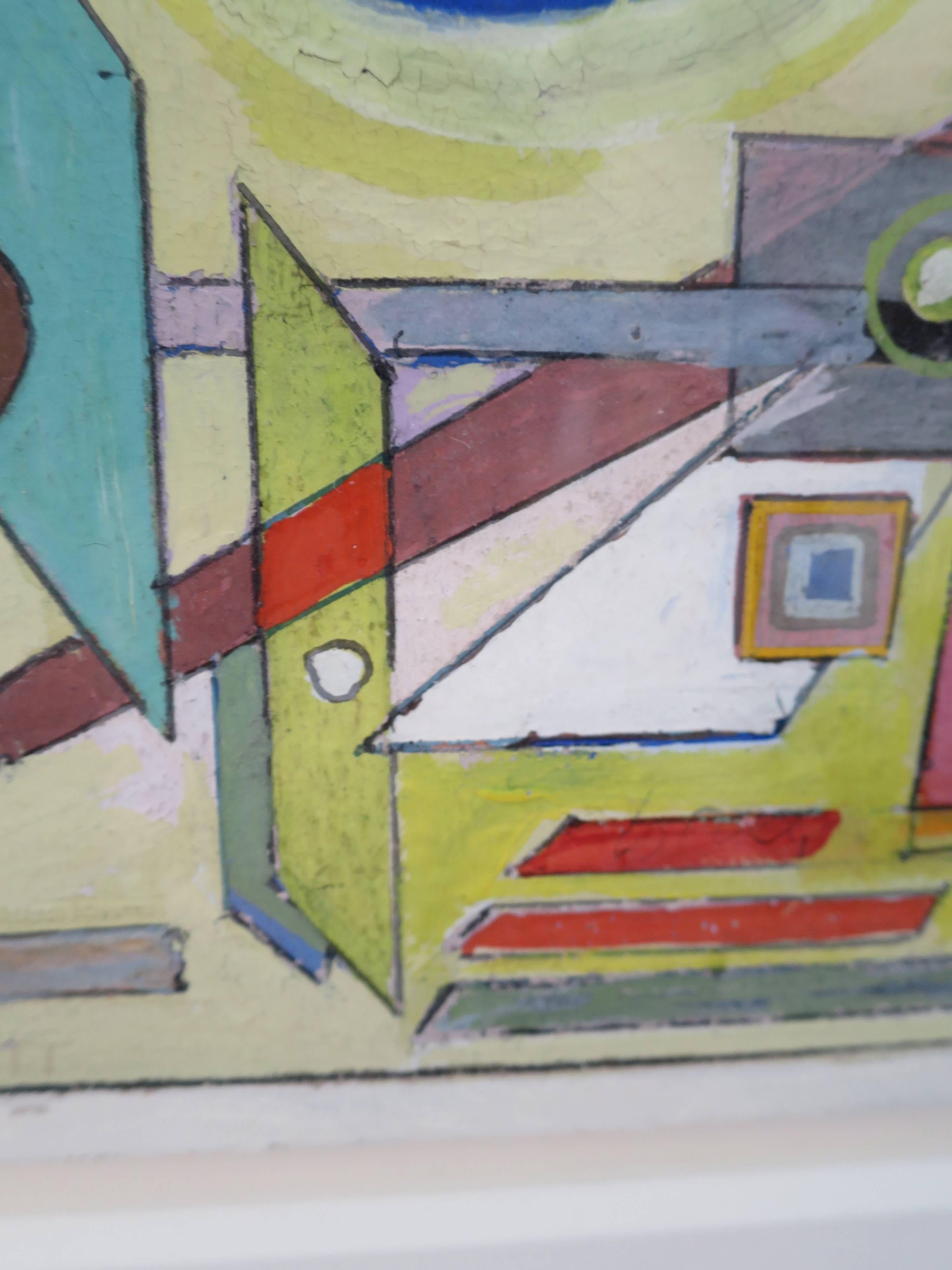 Mid-20th Century Rolph Scarlett Geometric Composition For Sale