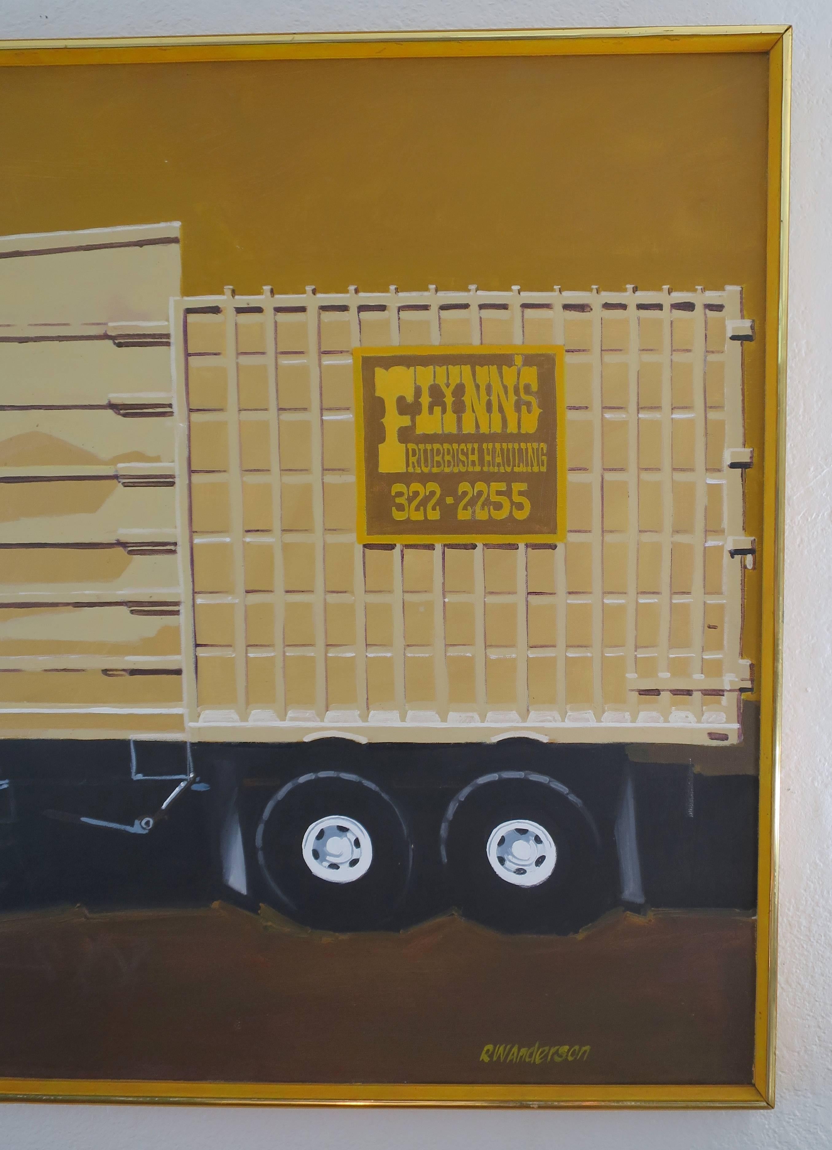 Original Pop Art Garbage Truck Painting 2