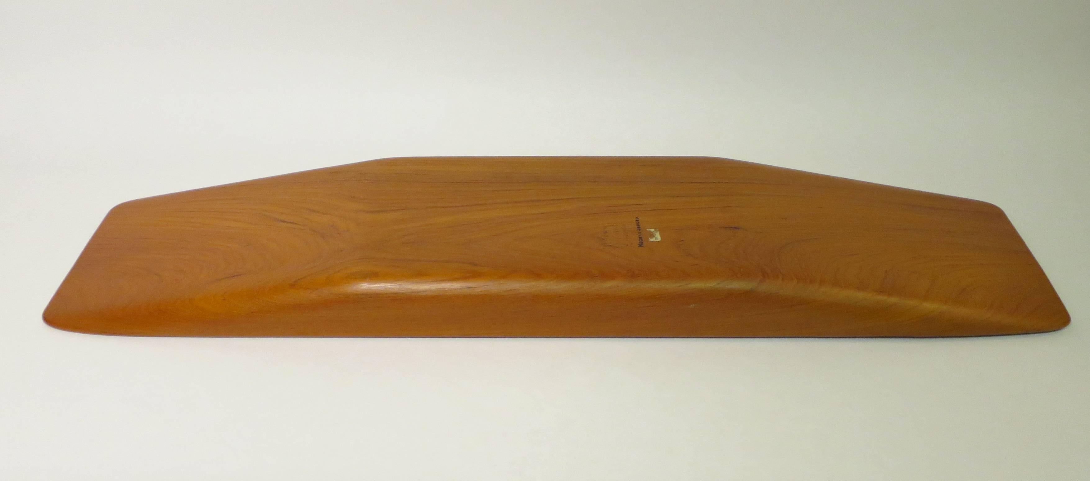 Scandinavian Modern Teak Tray by Sowe Konst 2