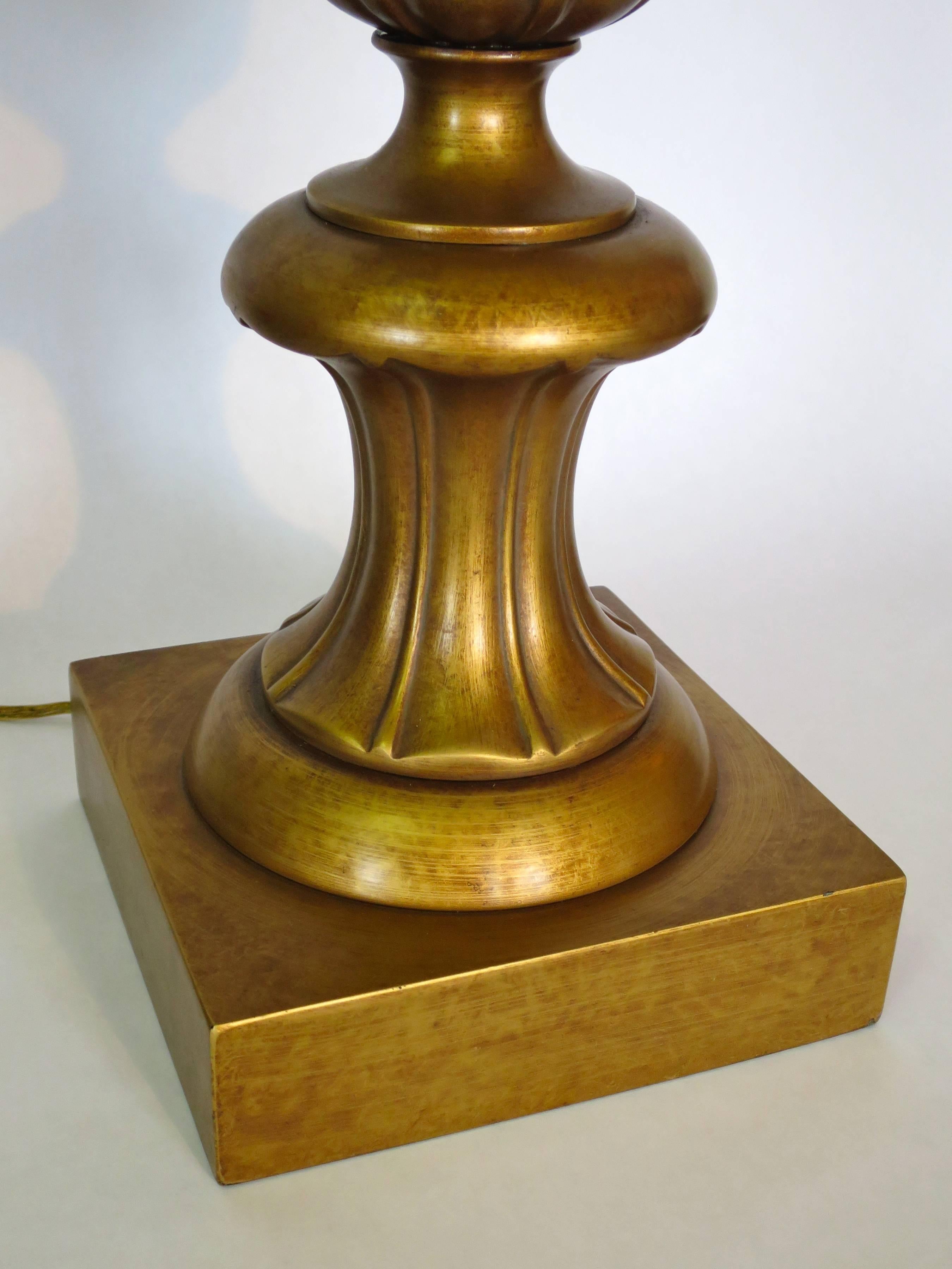 American Rembrandt Brass Table Lamp For Sale