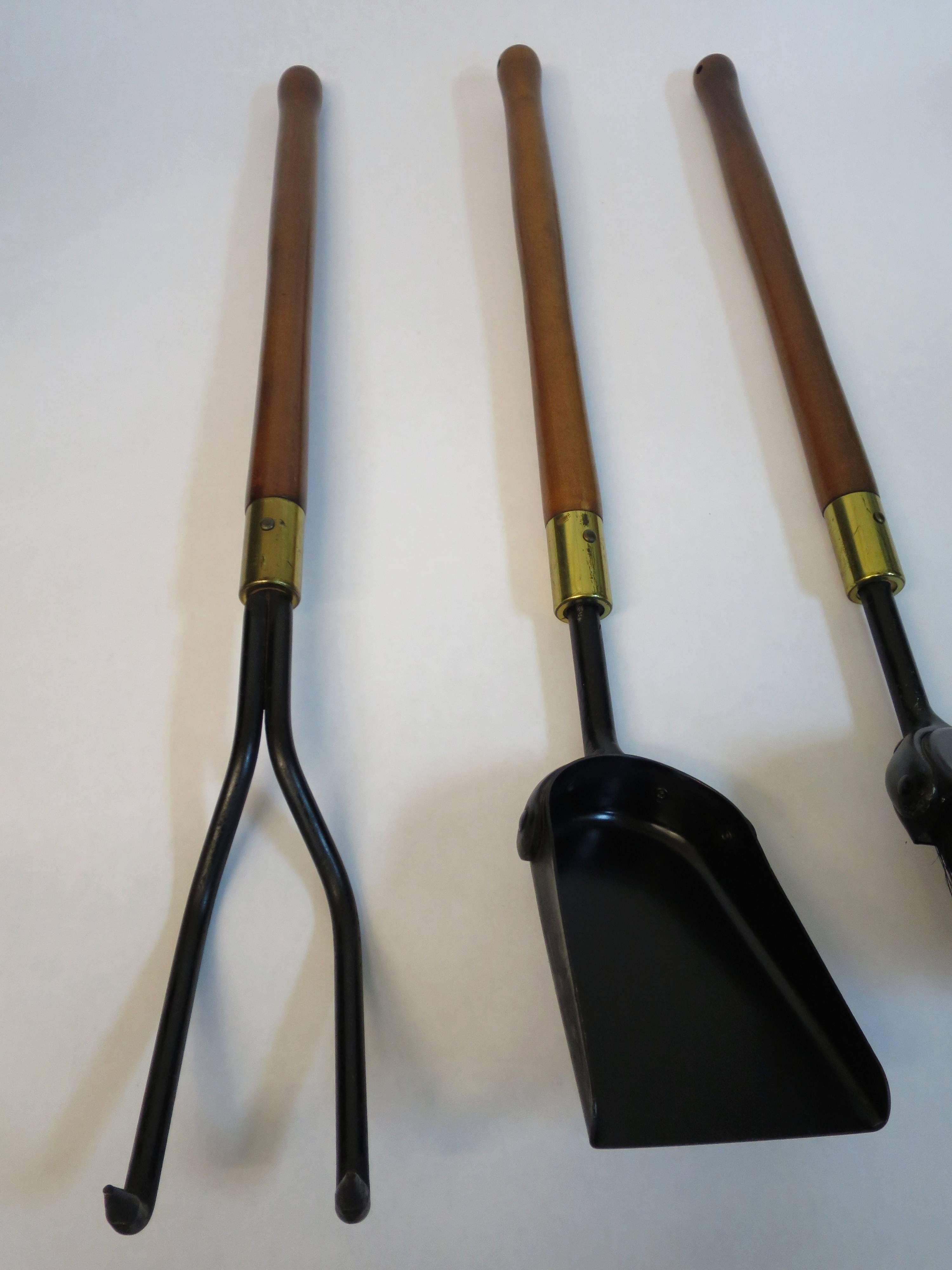 Modern Fireplace Tools by Seymour & Company In Good Condition In San Diego, CA