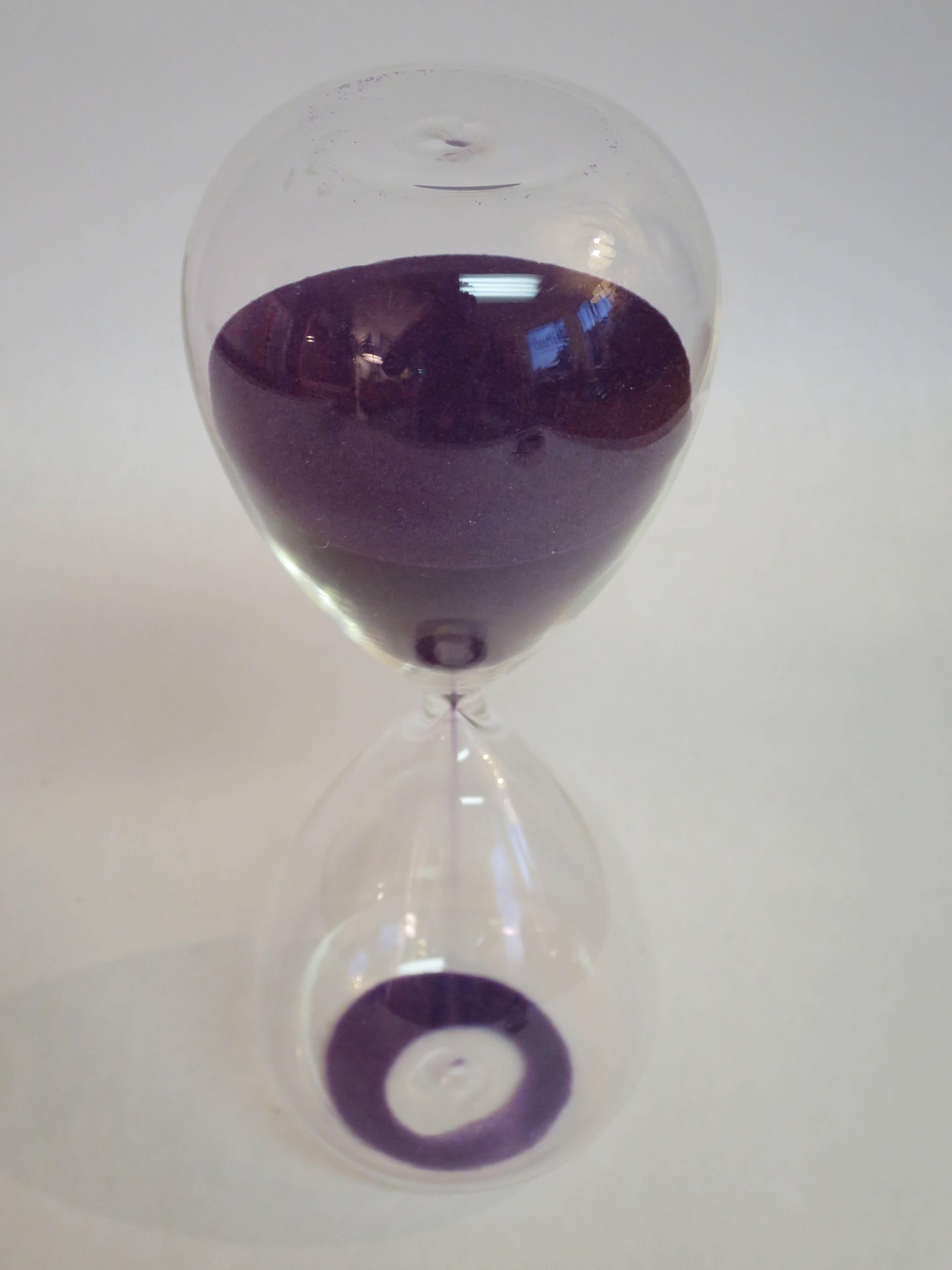 Italian Paolo Venini Murano Hourglass For Sale