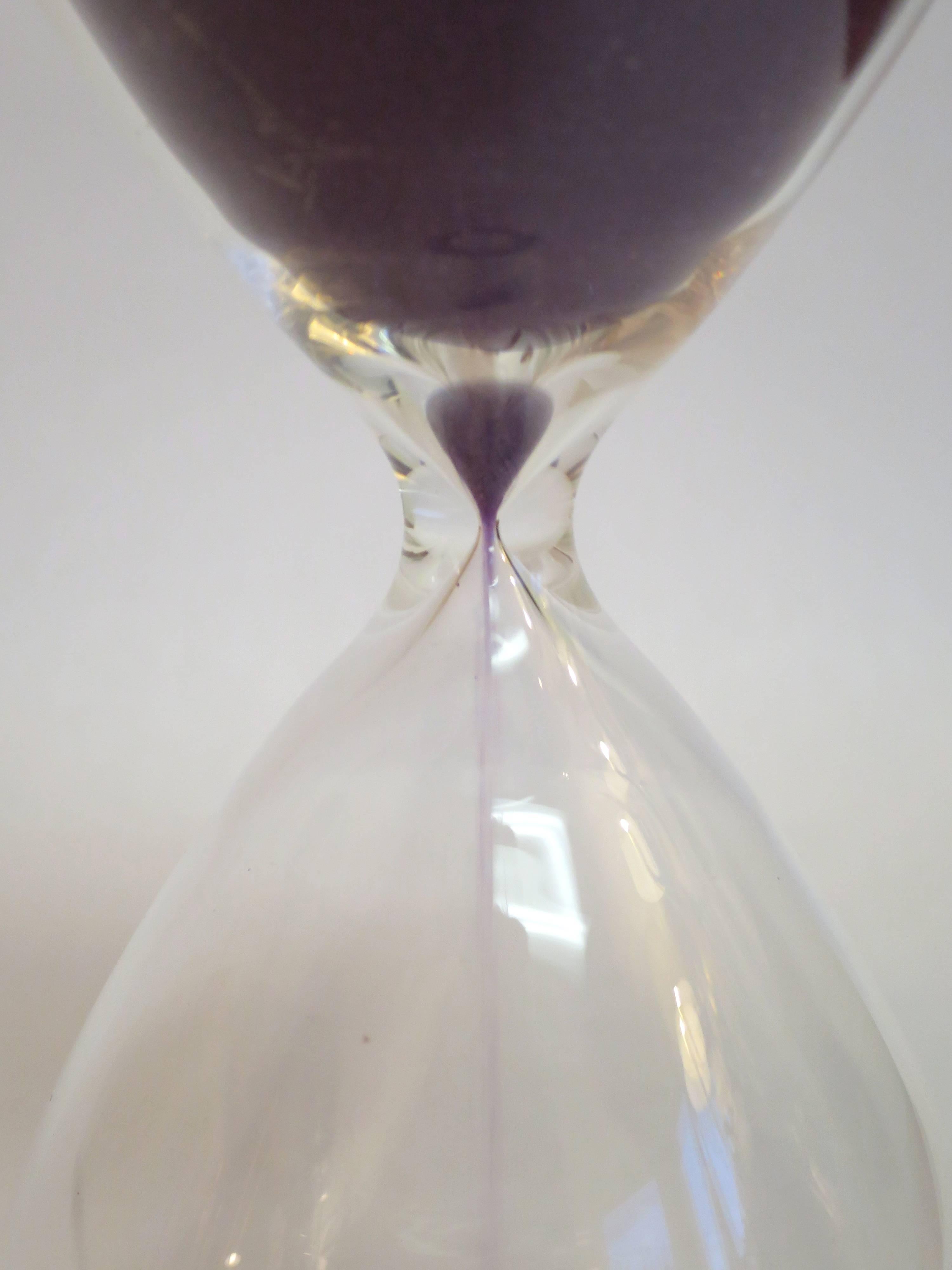 Paolo Venini Murano Hourglass In Excellent Condition For Sale In San Diego, CA