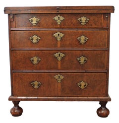 William and Mary Burr Walnut Bachelor's Chest