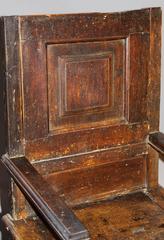 English Oak Monk's Chair, 16th Century