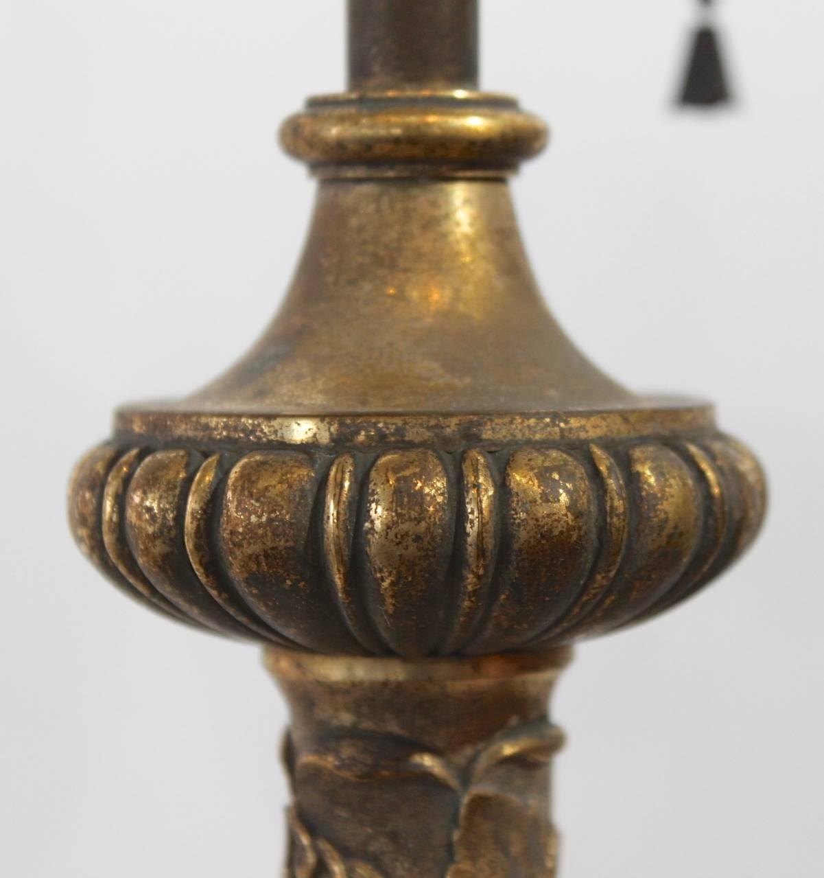 Edward F. Caldwell & Co. Marble and Gilt Bronze Table Lamp, New York In Good Condition For Sale In Cleveland, OH