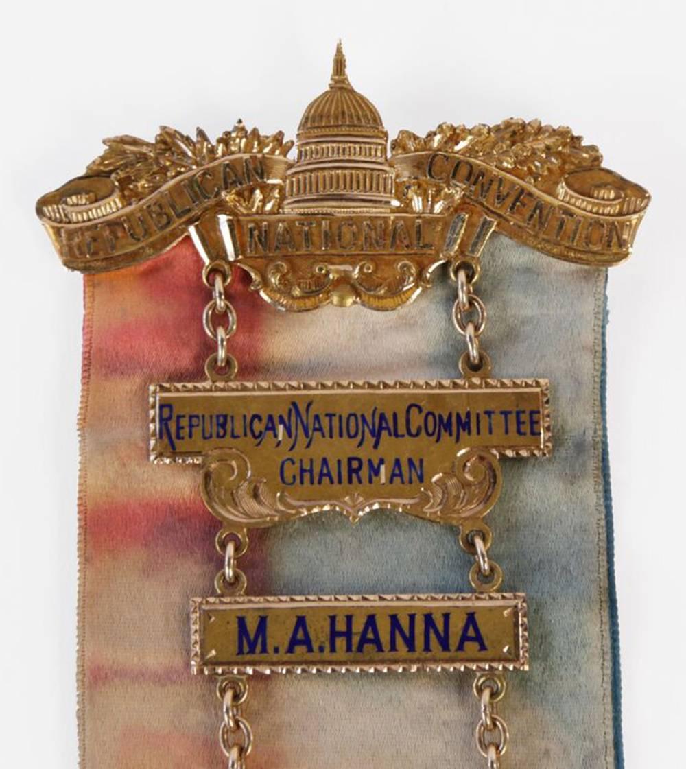 American Empire Mark Hanna’s 14-Karat Chairman’s Badge Republican National Convention For Sale