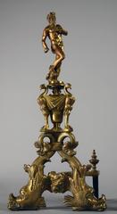 Pair of Large 19th Century Italian Figural Andirons