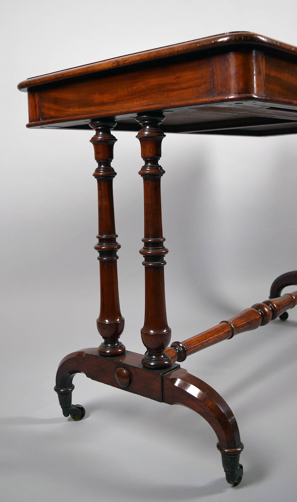 19th Century Early Regency Leather Top Writing Table, circa 1810 For Sale