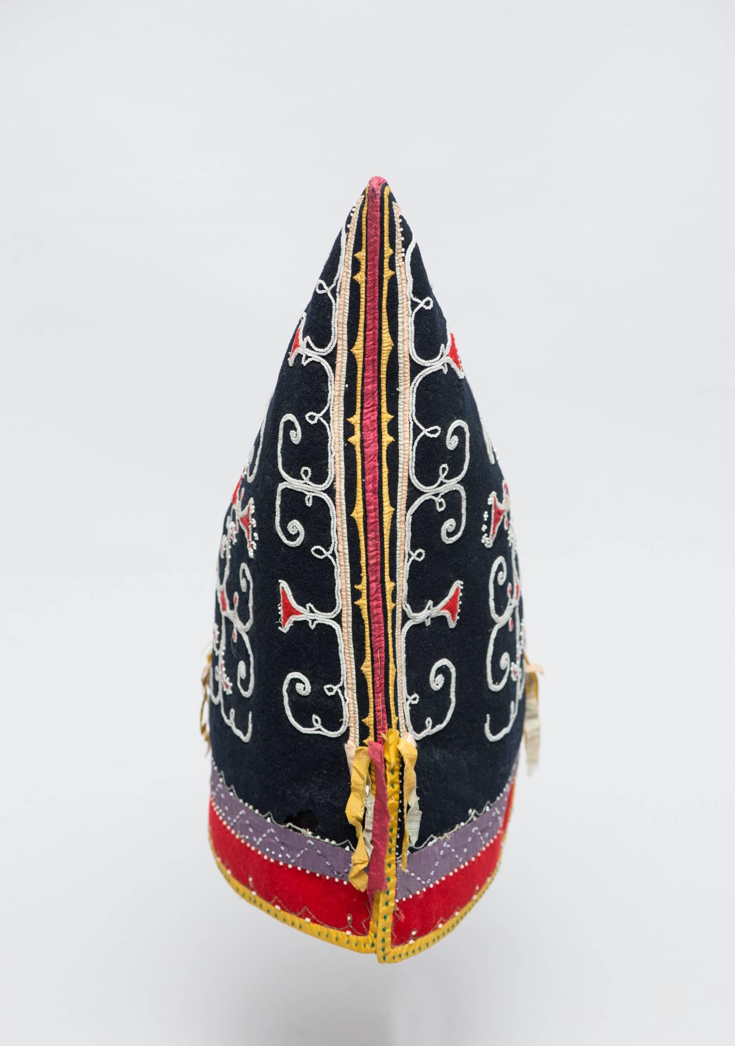 Canadian 19th Century Native American Woman’S Peaked Cap