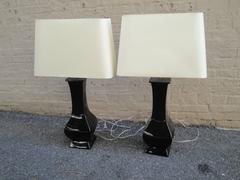 Pair of 20th Century French Ceramic Lamps