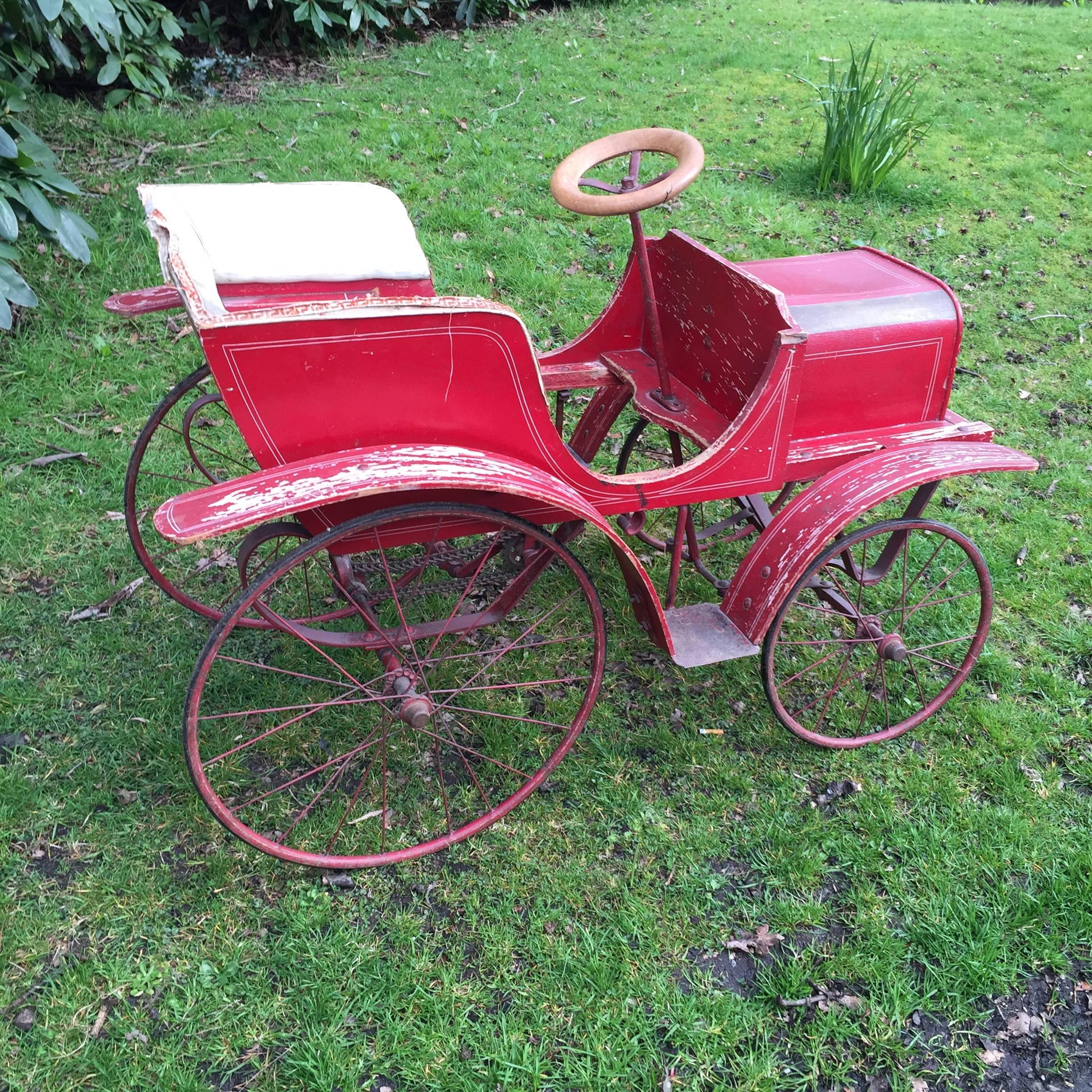 French Pedal Toy Car from circa 1900 For Sale 1