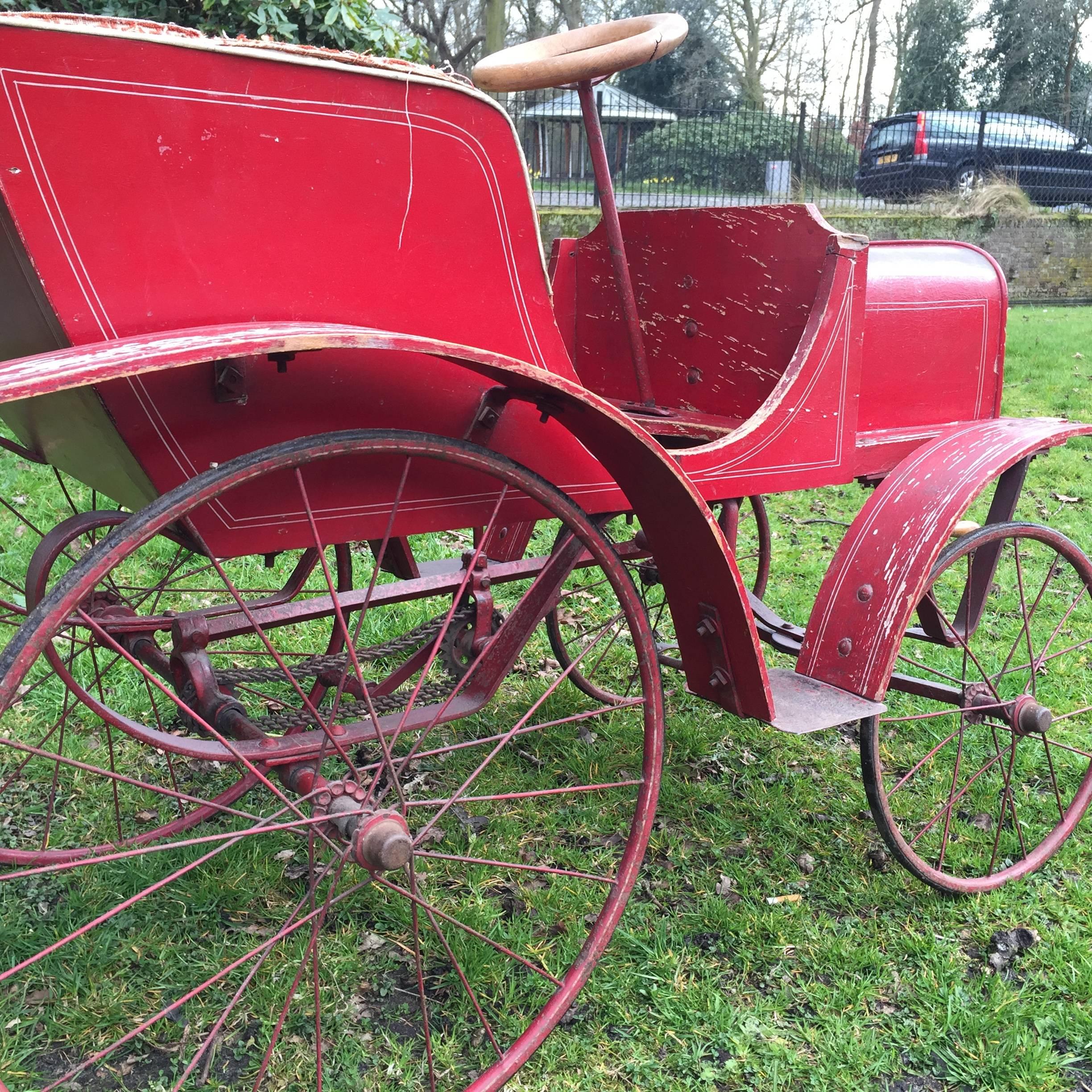 French Pedal Toy Car from circa 1900 For Sale 3