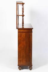 English Regency Rosewood Chiffonier Cabinet